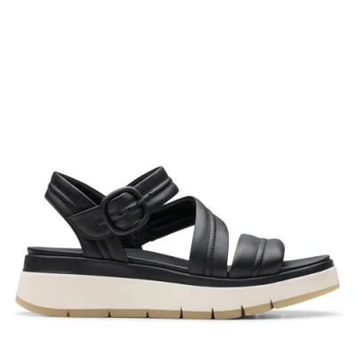 Abbildung von Clarks Damen Tuscan Strap Sandale, Black Leather, 38 EU