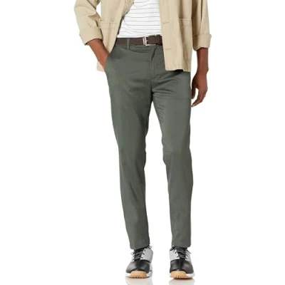 Abbildung von Amazon Essentials Herren Golf Stretchhose, Schmale Passform, Olivgrün, 34W / 34L