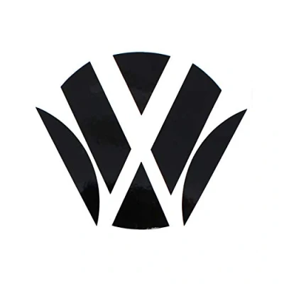 Abbildung von Finest Folia Emblem Ecken Inlays Folie Aufkleber passgenau (K006 .Schwarz Glanz)