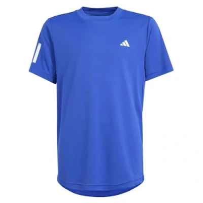 Abbildung von adidas Jungen Club Tennis 3 Stripes Tee T Shirt, semi Lucid Blue, 13 14 Years