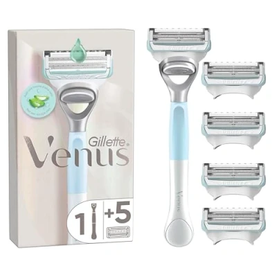Abbildung von Gillette Venus Damenrasierer für den Intimbereich, 5 Ersatzklingen