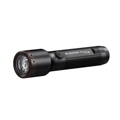 Abbildung von Ledlenser P5R Core kompakte Taschenlampe LED, 500 Lumen, aufladbar mit 14500 Lithium Akku, wasserdicht IP68, fokussierbar, 250m Leuchtweite, Constant Light, USB Magnetladekabel, Flashlight