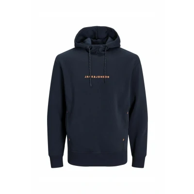 Abbildung von Jack &amp; Jones Gedruckt Kapuzenpullover, Herren, Größe: Small, Navy blazer
