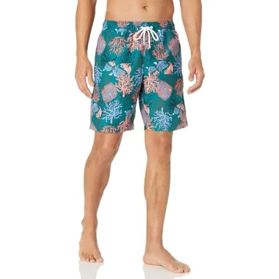 Abbildung von Amazon Essentials Herren Badehose, Schnell Trocknend, 23 cm, Korallenorange, S