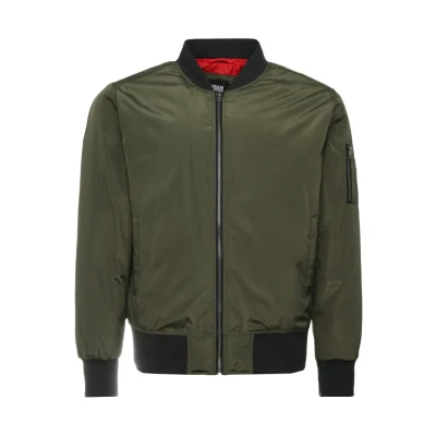 Abbildung von Urban Classics 2TONE Jacket Bomberjacke, Herren, Größe: 3XL, Darkolive/black