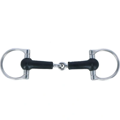 Abbildung von Harry&#039;s Horse D trense Gummi mundstück RVS 11.5