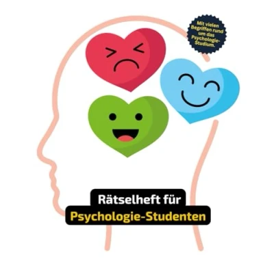 Abbildung von Rätselheft für Psychologie Studenten mit vielen Fachbegriffen aus dem Studium.: Geschenk Studenten: Rätsel und Knobelei in ... speziell