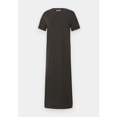 Abbildung von Marc O&#039;Polo Denim Round NECK Slits Jerseykleid, Damen, Größe: Small, Charcoal