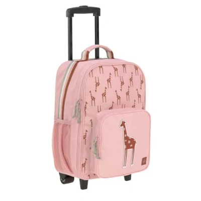 Abbildung von LÄSSIG Kinderkoffer Trolley Reisekoffer mit Teleskopstange und Rollen für Kinder Handgepäck/Trolley Safari Giraffe