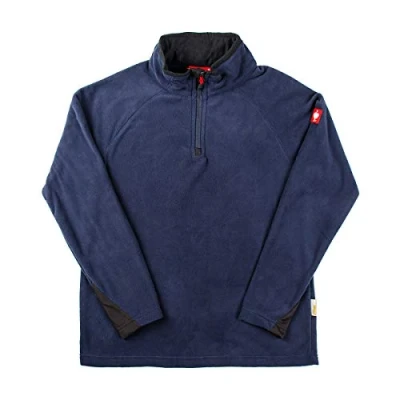 Abbildung von Engelbert Strauss Herren Fleecepullover Troyer dryplexx Micro, Farbe:dunkelblau, Größe:M