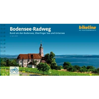 Abbildung von Bodensee Radweg: Rund um den Bodensee, Überlinger See und Untersee. 1:50.000, 265 km, GPS Tracks Download, LiveUpdate (Bikeline Radtourenbücher)
