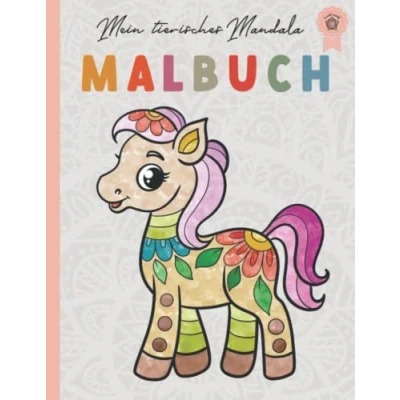 Abbildung von Mein tierisches Mandala Malbuch 50 Tiermandalas für Kinder ab 3 Jahren: kreatives Geschenk Jungen und Mädchen