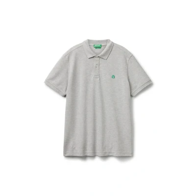 Abbildung von United Colors of Benetton Short Sleeve Poloshirt, Herren, Größe: XS, Grey