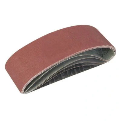 Abbildung von Silverline 310680 Schleifbänder, 75 x 533 mm, 5 tlg. Satz 40er , 60er 2 80er u. 120er Körnung