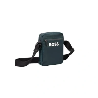 Abbildung von BOSS Catch ZIP Unisex Umhängetasche, Herren, Größe: One Size, Open green