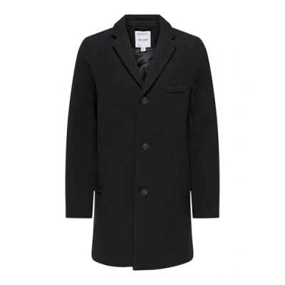 Abbildung von Only &amp; Sons Onsjaylon OTW Klassischer Mantel, Herren, Größe: Large, Black