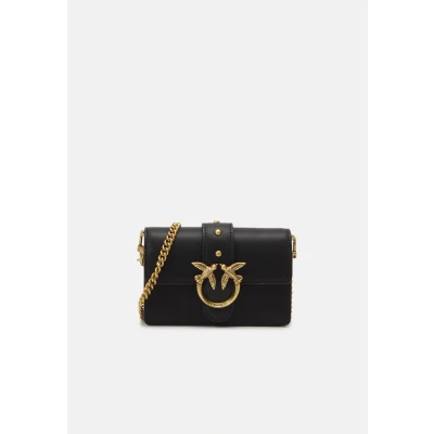 Abbildung von Pinko LOVE One Micro Umhängetasche, Damen, Größe: Size, Black