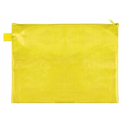 Abbildung von VELOFLEX 2704010 Reißverschlusstasche DIN A4, gelb, aus gewebeverstärktem EVA Material, 1 Dokumententasche