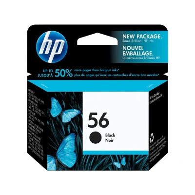 Abbildung von HP 56 (C6656AE) Original Druckerpatrone Schwarz für DeskJet 450c, 5x, 9680, OfficeJet 42xx, 5xxx, 6110, PSC 12xx, 13xx, 21xx, 2210, 2410, Photosmart