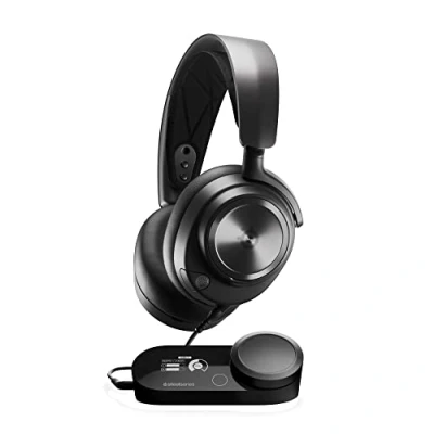 Abbildung von SteelSeries Arctis Nova Pro Multi System Gaming Headset Premium HiFi Treiber, Hi Res Audio 360 Spatial GameDAC Gen 2 ESS Sabre Quad DAC Stealth Retractable Mic PC, PS5, PS4, Switch