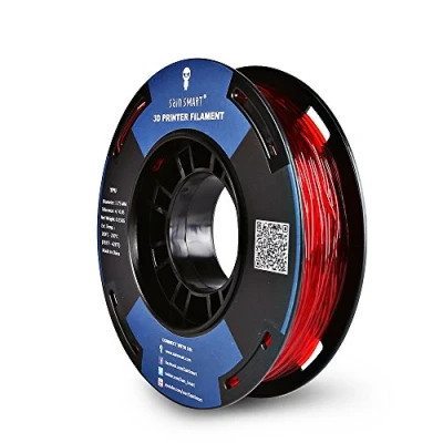 Abbildung von SainSmart Kleine Spule 1.75mm TPU Flexible 3D Filament 250g, Maßgenauigkeit +/ 0,05 mm, Shore 95A, Rot