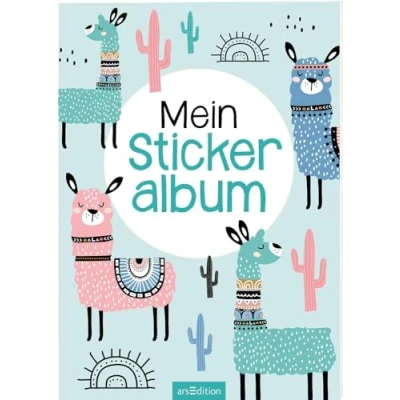 Abbildung von Mein Stickeralbum Lamas: Mit beschichteten Seiten für das einfache Ablösen und Neugestalten eurer Stickersammlung