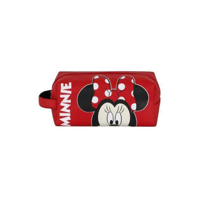 Abbildung von Minnie Maus Curious Brick Plus Reise Kosmetiktasche, Rot, 25 x 12 cm