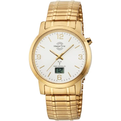 Abbildung von MASTER TIME Funkuhr »Basic, MTGA 10312 12M«, Armbanduhr, Quarzuhr, Herrenuhr, Datum, Flexband, Zugband