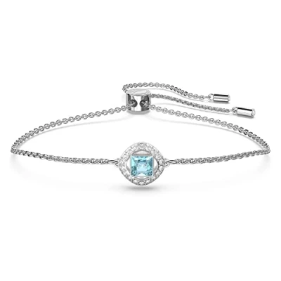 Abbildung von Swarovski Angelic Square Armband, Blau, Rhodiniert, Amazon Exklusiv