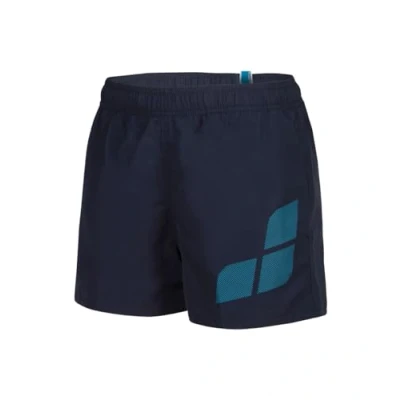 Abbildung von Arena Jungen Boys&#039; Beach Short Logo Swim Trunks, Navy Turquoise, 128 EU