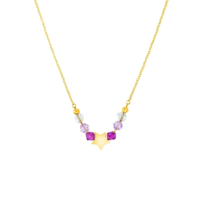 Abbildung von Prinzessin Lillifee Schmuckstein Halskette goldcoloured für Kinder, Größe: 38, Gold coloured