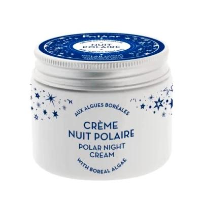 Abbildung von Polåar Polaar Night Revitalisierende Gesichtscreme mit Boreal Algen Feuchtigkeitsspendende Nachtpflege Anti Age, Glättend, Regenerierend, Entgiftend Natürliche Aktivstoffe, Vegan, France 50 ml