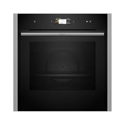 Abbildung von NEFF B64VS31N0 Einbau Backofen N90, Integrierbarer 60 x 60cm, Slide&amp;Hide, Full Touch TFT Display, Eco Clean mit Easy Clean, Vario Steam, Soft Open &amp; Close, Schwarz