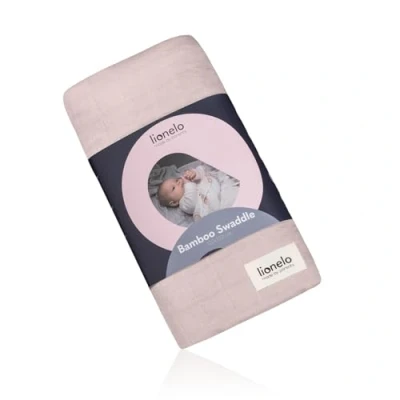 Abbildung von Lionelo Bamboo Swaddle Musselin Babywickel, Babydecke Aus 100% Natürlicher Bambusbaumwolle, Größe 120 x cm, Mulltücher, Kinderdecke, Angenehmes und Weiches Material (Grey Stone)