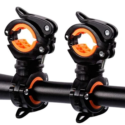 Abbildung von Fahrrad Taschenlampen Halterung, Lichtklemme, 2 Stück