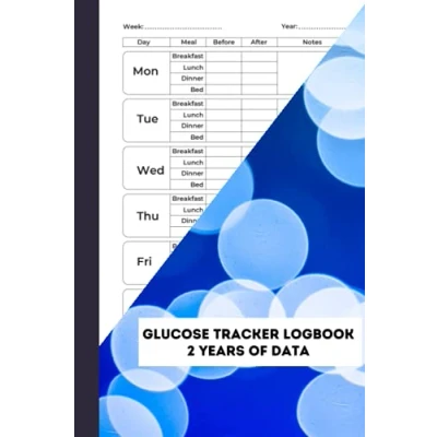 Abbildung von Glucose Tracker Logbook 2 Year Blood Sugar Level Recording Book to Record Your levels Daily Monitoring Log Mini: