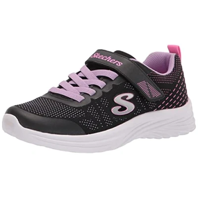 Abbildung von Skechers Mädchen Dreamy Dancer Radiant Rogue Sneaker, Black Lavender Mesh Multi Trim, 31 EU