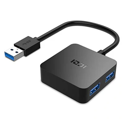 Abbildung von ICZI USB Hub, Verteiler Splitter Hub 3.0 4 Port mit verlängertem für MacBook Pro, iMac, Surface Mac Mini