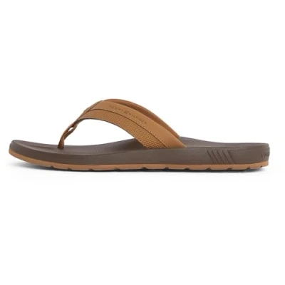 Abbildung von Tommy Hilfiger Herren Flip Flops Molded Beach Sandal mit Logo, Braun (Desert Khaki), 40