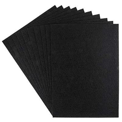 Abbildung von Ideen mit Herz Filz 10 Bogen selbstklebend schwarz 1 mm Din A4 ideal zum Basteln oder als Filzgleiter
