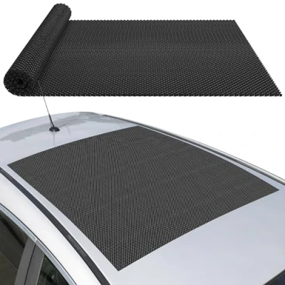 Abbildung von GADLANE Autodach Antirutschmatte Zuschneidbar PVC Gittermuster Wasserdicht Anti Rutsch Unterlage Für Auto, Kofferraum, Teppich, Küche, Schublade Usw. 90 x 100 cm