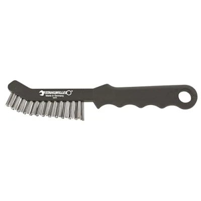 Abbildung von STAHLWILLE 12373 Bremssattelbürste  Drahtbürste mit Edelstahldrahtbesatz stabile Borsten Made in Germany 