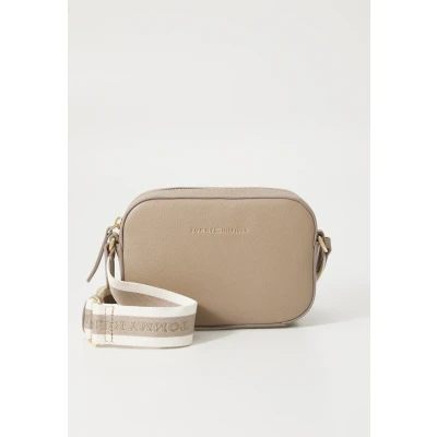 Abbildung von Tommy Hilfiger Logotape Camera BAG Umhängetasche, Damen, Größe: One Size, Coastal taupe