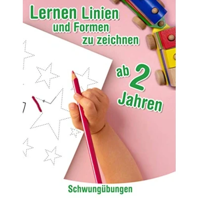 Abbildung von Schwungübungen ab 2 Jahren Lernen Linien und Formen zu zeichnen: Kleinkinder Aktivitätenheft für Feinmotorik &amp; Augen Hand Koordination.