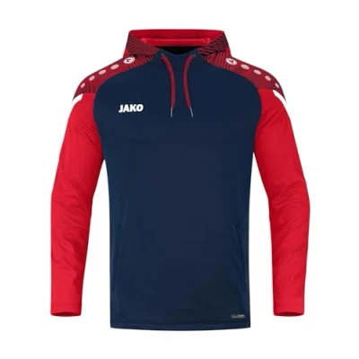 Abbildung von JAKO Performance Kapuzenpullover, Herren, Größe: 50, Marine/rot
