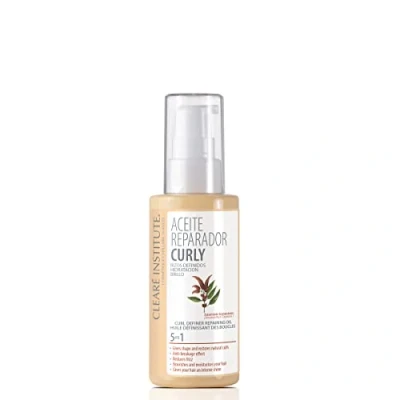 Abbildung von Clearé Institute Curly Reparatur Öl Definierte Locken, Feuchtigkeit und Glanz Spendet Feuchtigkeit, definiert schützt das Haar verhindert Frizz 89% natürliche Inhaltsstoffe 50ml