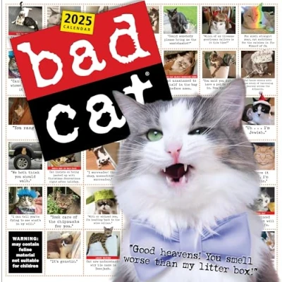 Abbildung von Bad Cat Wall Calendar 2025: Celebrating the Misfits of Feline World