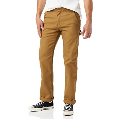 Abbildung von Dickies Trousers for Men, Duck Carpenter Pants, Regular Fit, Brown Duck, 32W/32L
