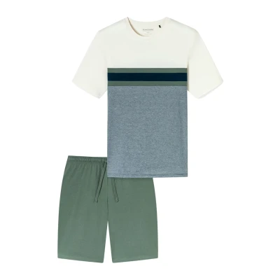 Abbildung von Schiesser Casual SET Nachtwäsche Set, Herren, Größe: 58, Khaki