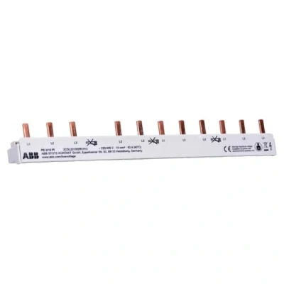 Abbildung von ABB PS3/12FI Dreiphasen Sammelschiene 12 Mod, Querschnitt 10 mm² Weiß 2CDL231002R1012
